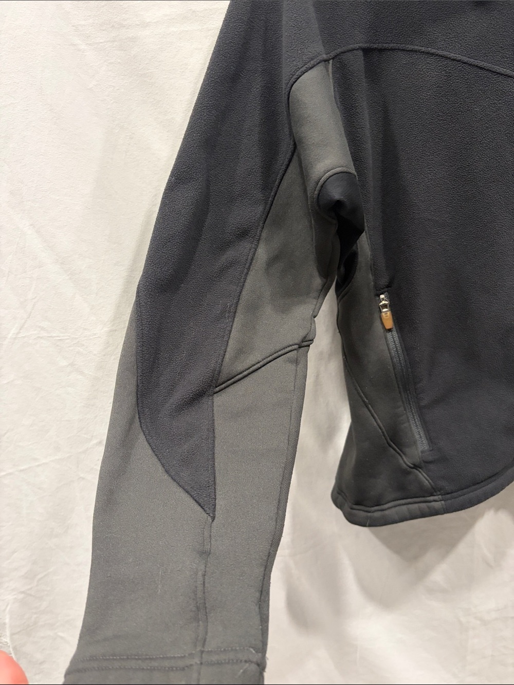 REI Women's Dark Gray Full-Zip Utility Fleece Jacket - Picture 3 of 5